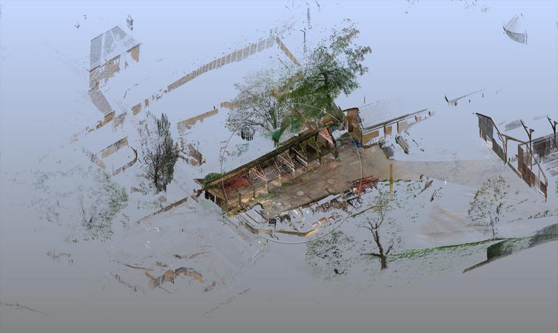 Scanning an Old Barn slide
