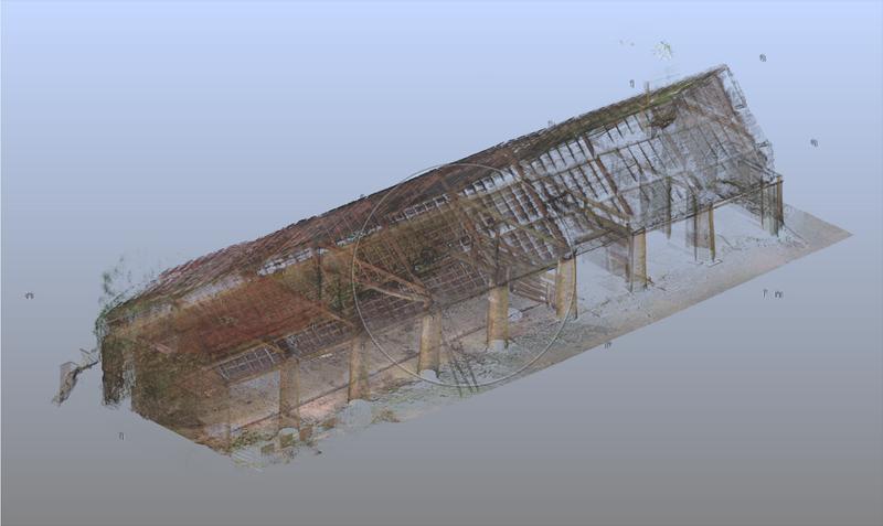 Scanning an Old Barn slide