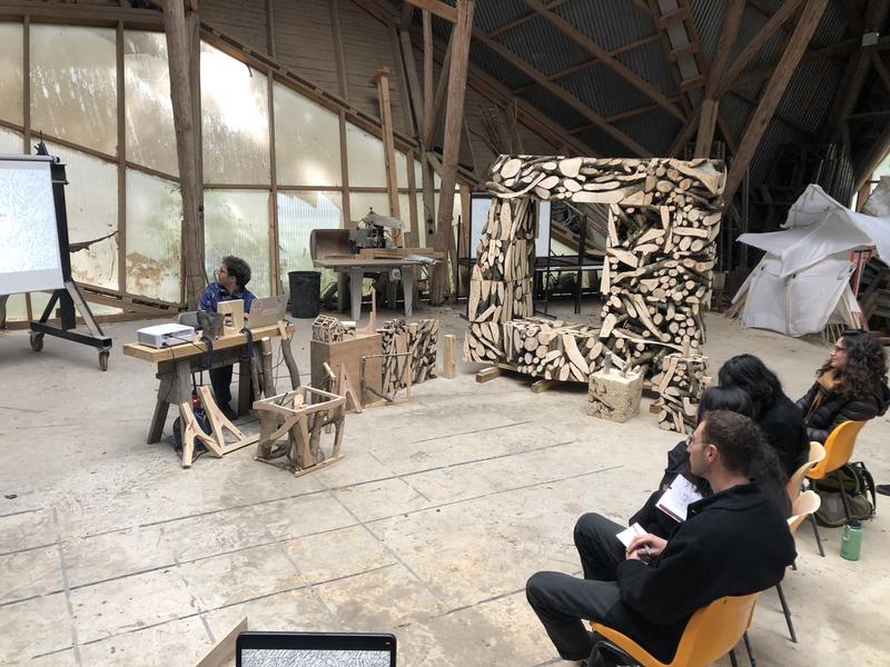 Dense Timber Blocks slide