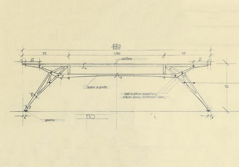 Faux Mollino Table drawing1