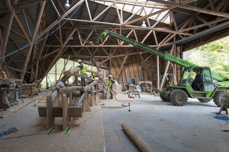 Hooke Park Build WoodChipBarn ValerieBennett