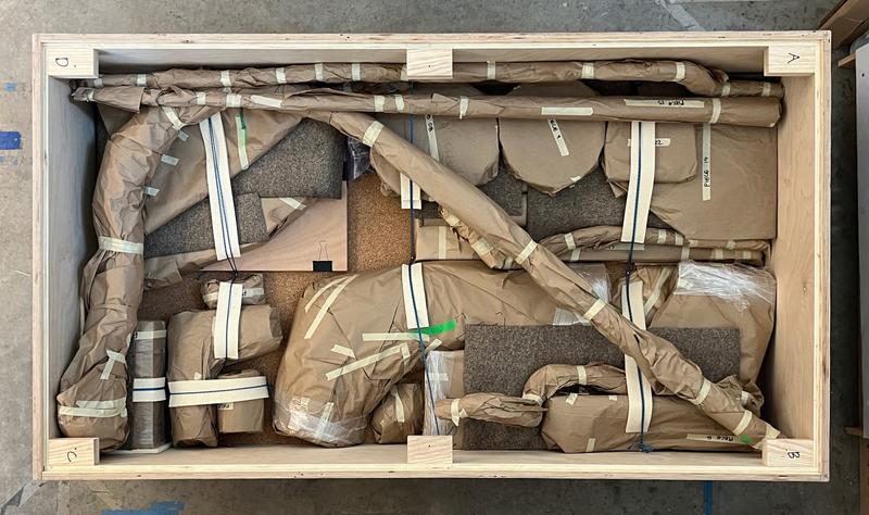 Other Wood Pieces Exhibition packed crate