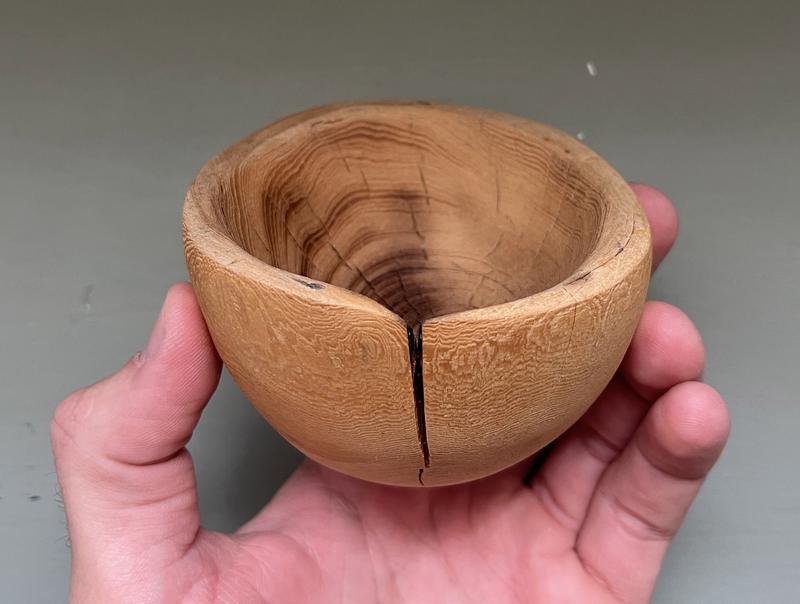 Small Wood Good burned out bowl