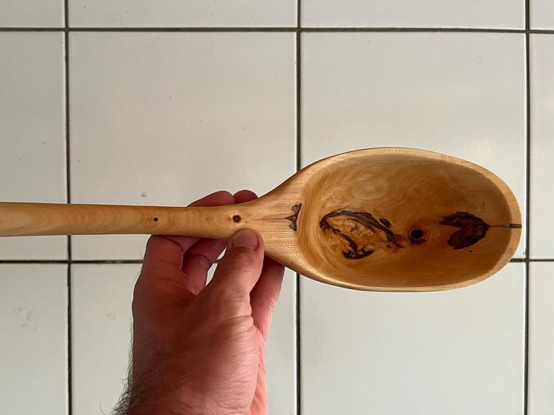 Small Wood Good maple ladle