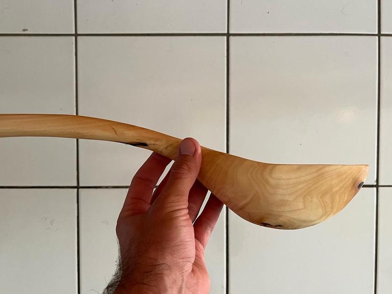 Small Wood Good maple ladle