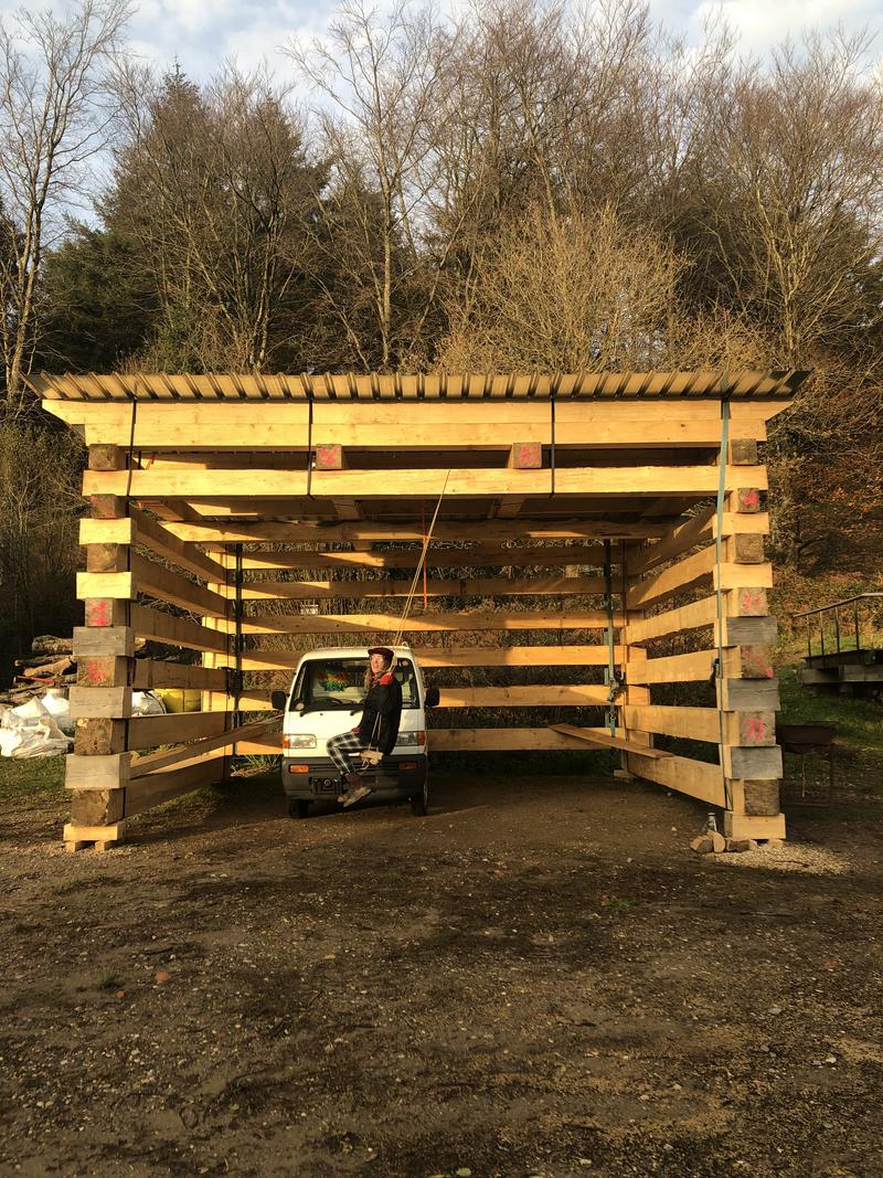 Timber Stack Drying Shelter
