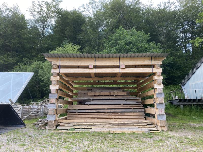 Timber Stack Drying Shelter