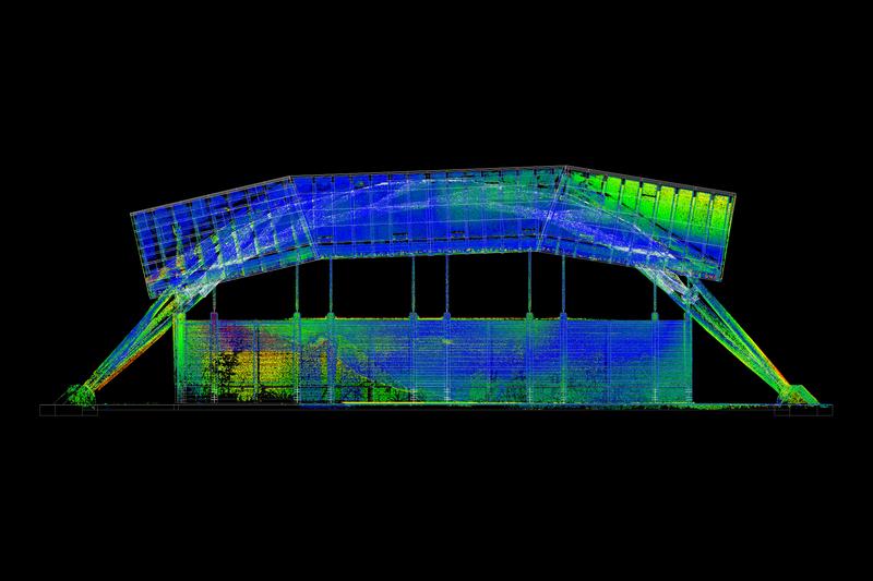 Tree Fork Truss Scan Analysis long elevation