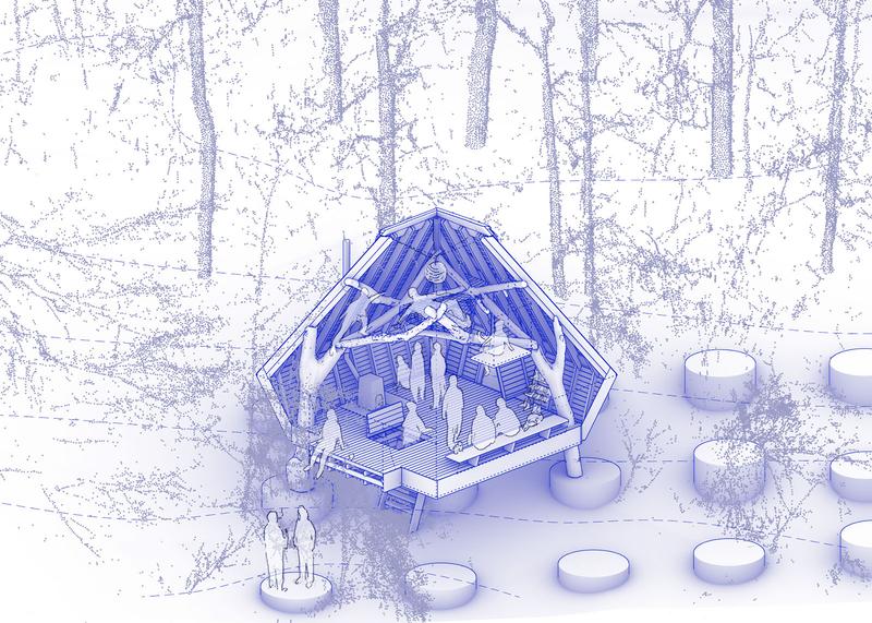 Woodland Cabin WholeCabinDrawing ShengningZhang