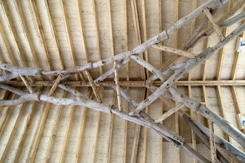 Tree Fork Truss interior view PHOTO ValerieBennett