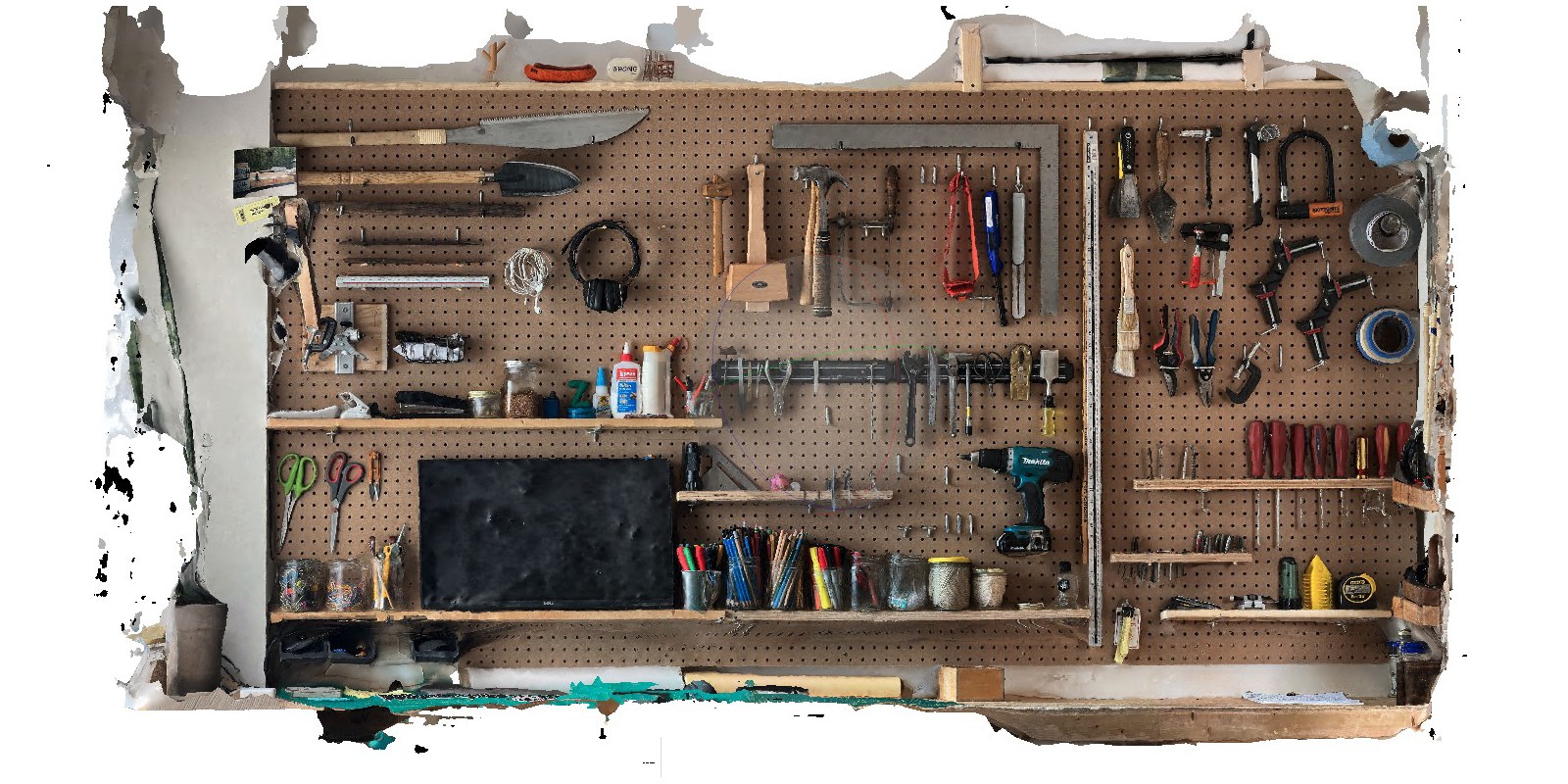 Home Workshop 3D scan drawing