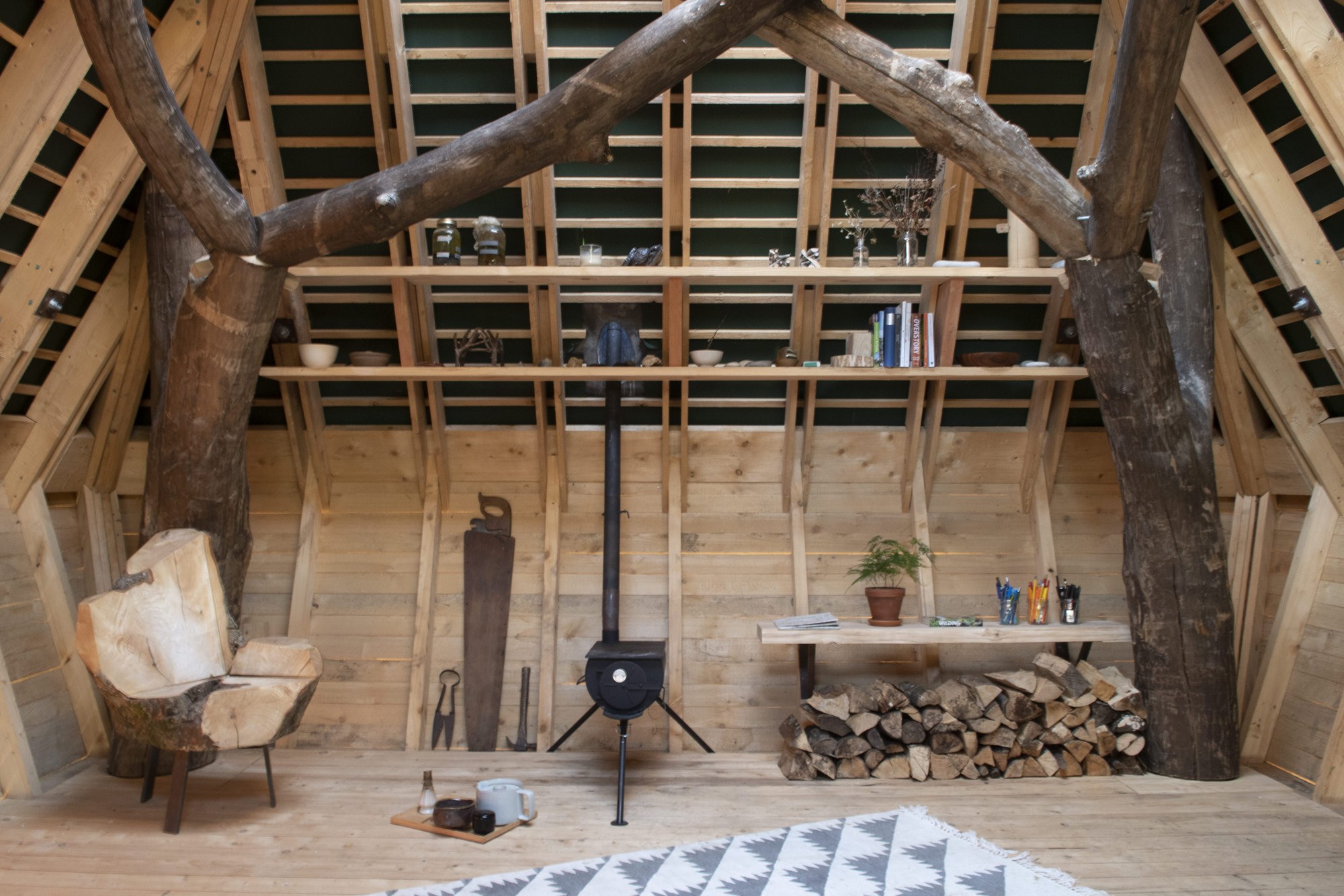 Woodland Cabin interior view