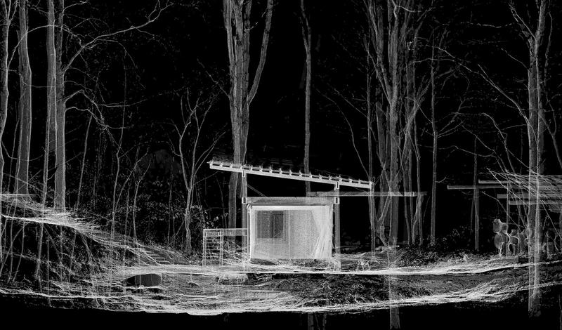 Hooke Park Campus Scan dark room