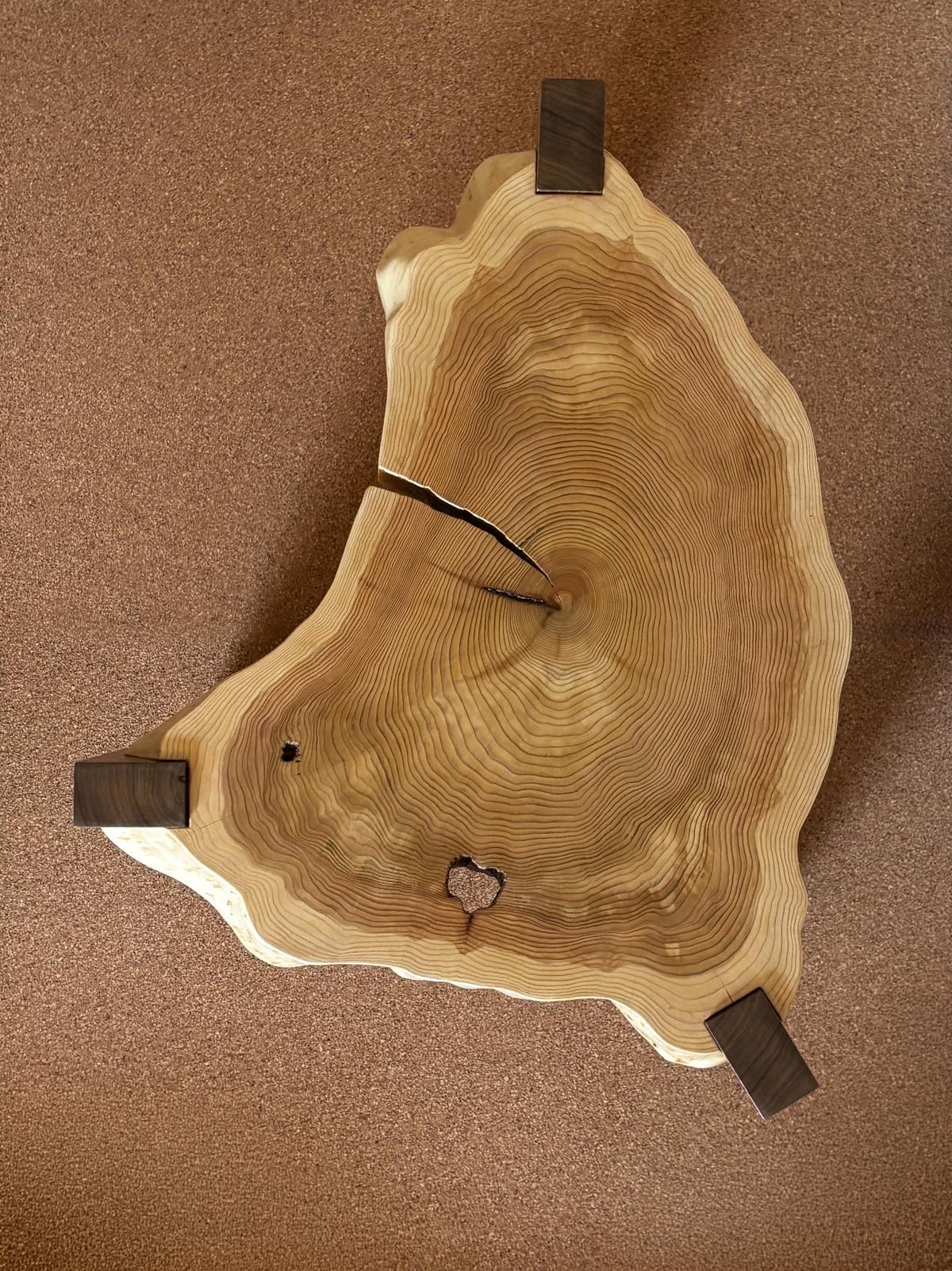 Cedar Cookie Table overhead view