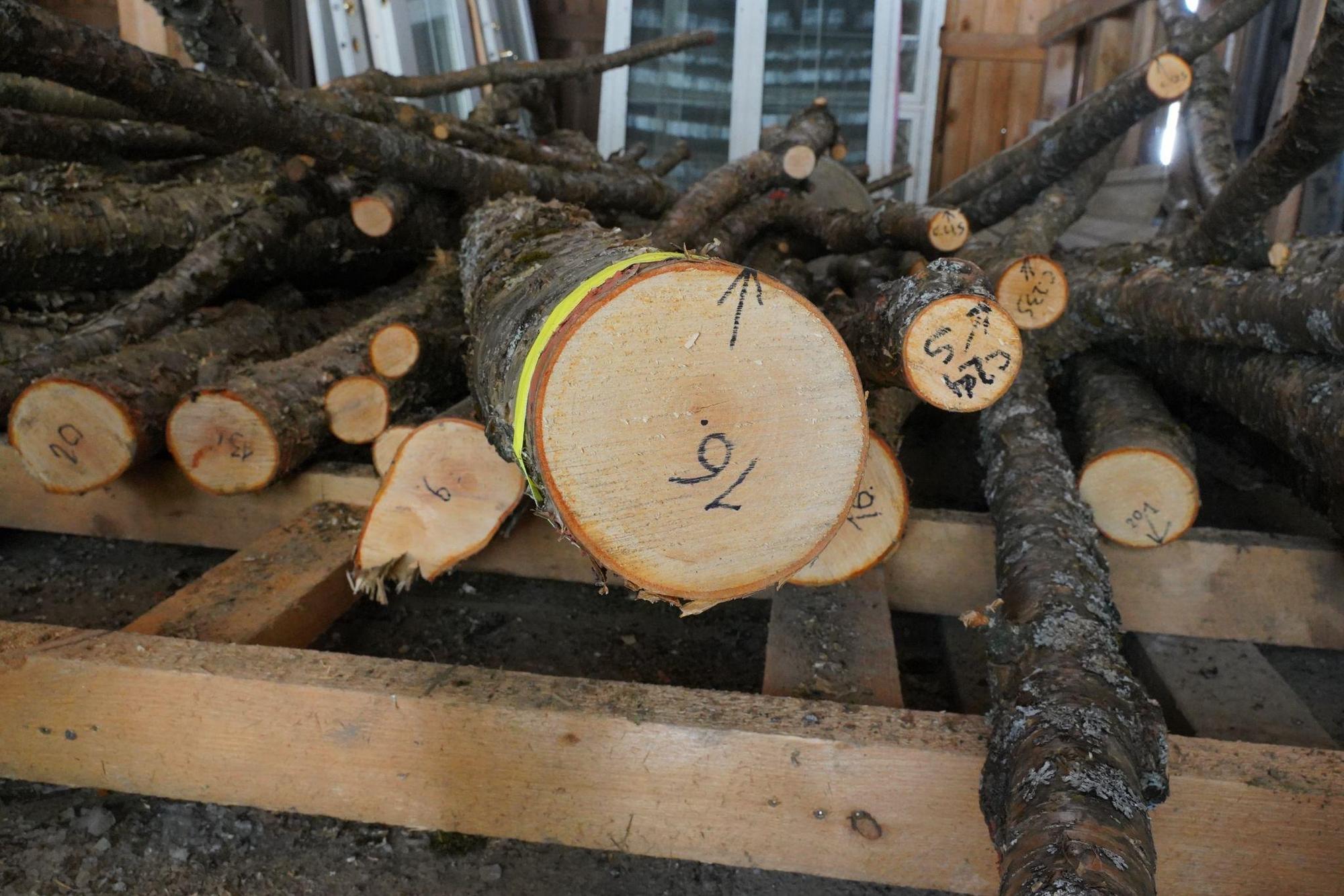 Labelled pieces in storage