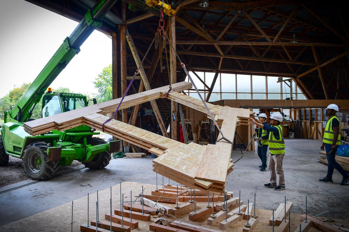 Hooke Park Build GlueUp ValerieBennett