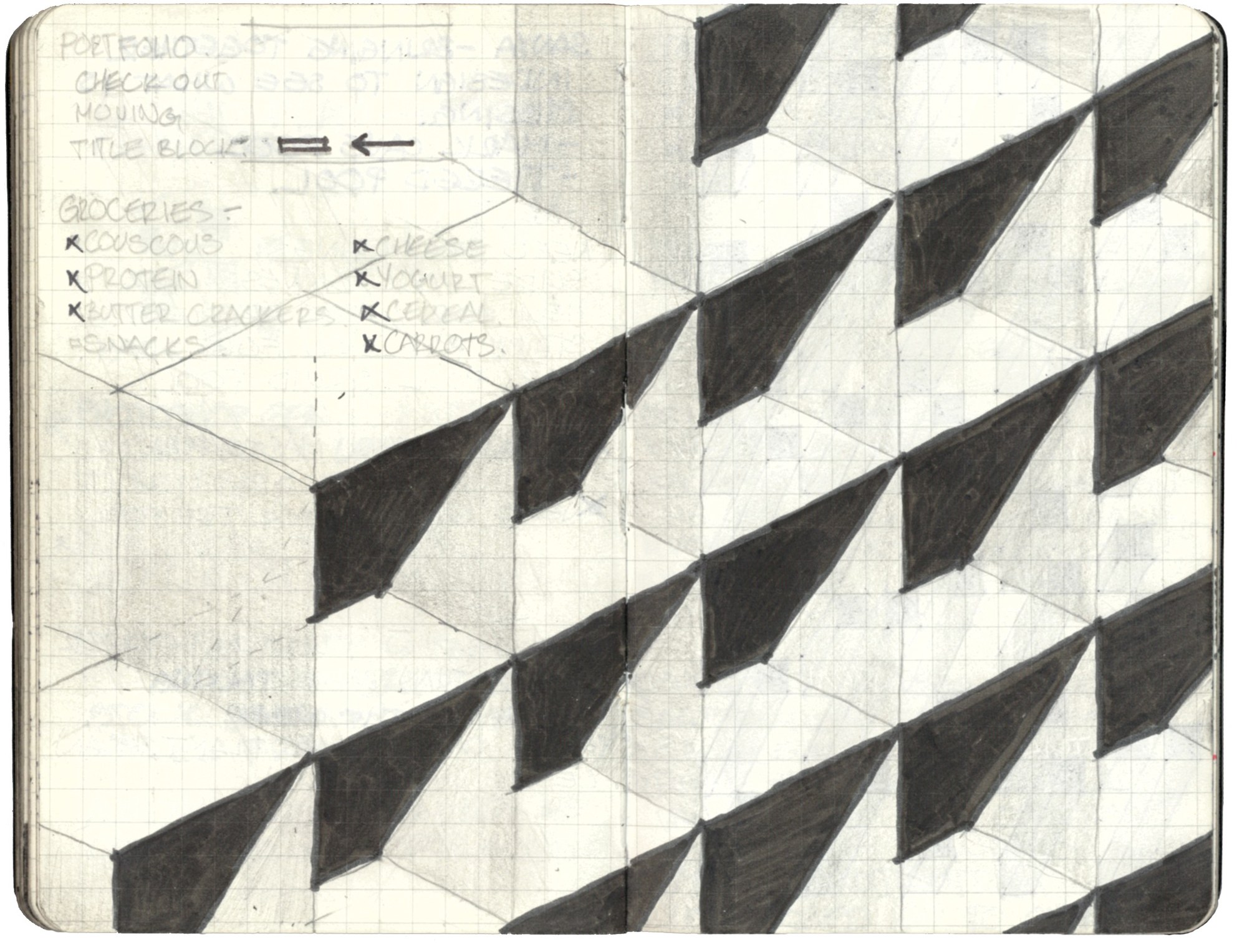 Sketchbook spread