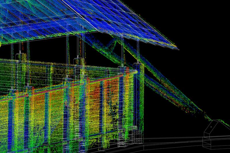 Tree Fork Truss Scan Analysis closeup view
