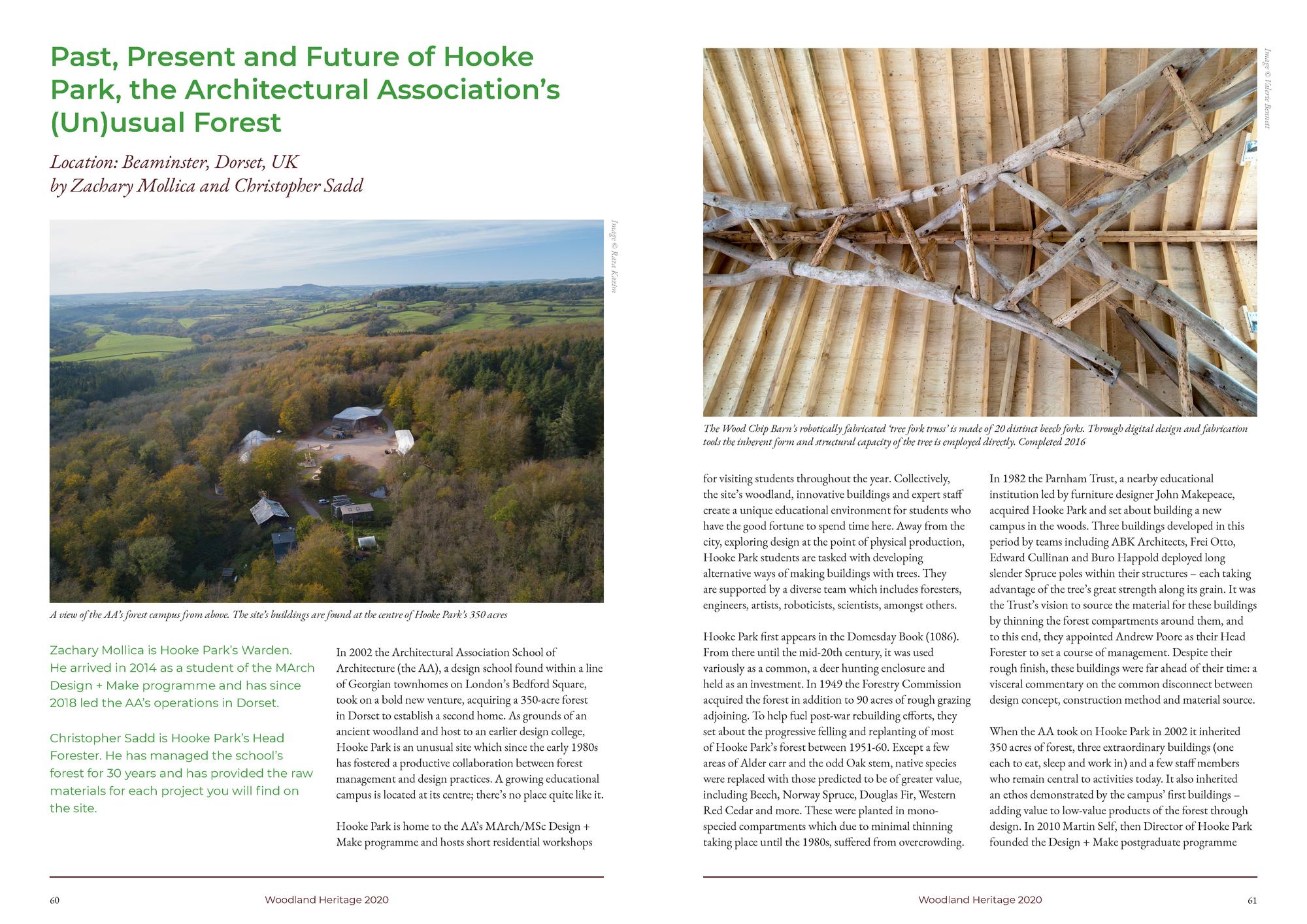 Woodland Heritage Article page spread 1
