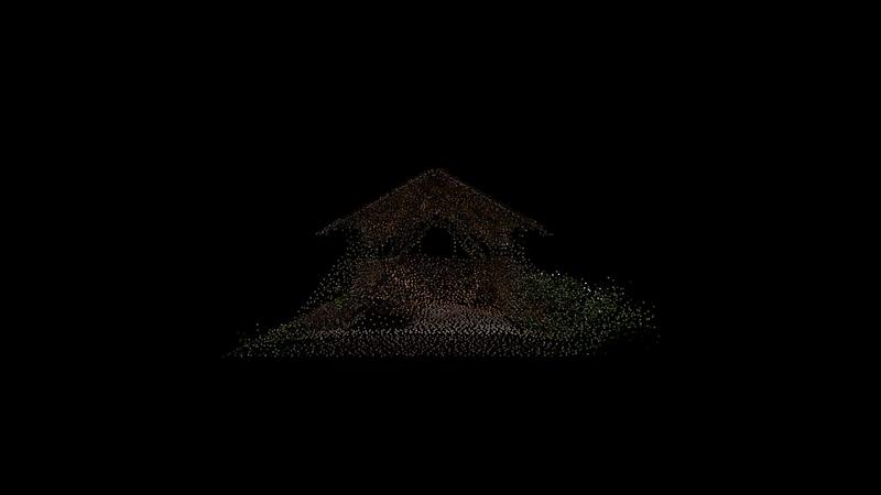 Point-cloud view of Tree Fork Truss