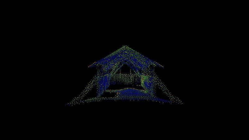 Point-cloud view of Tree Fork Truss Analysis