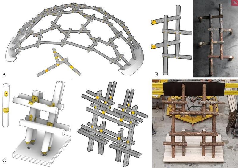 Robotically-Fabricated Nexorades from Whole Timber — project image